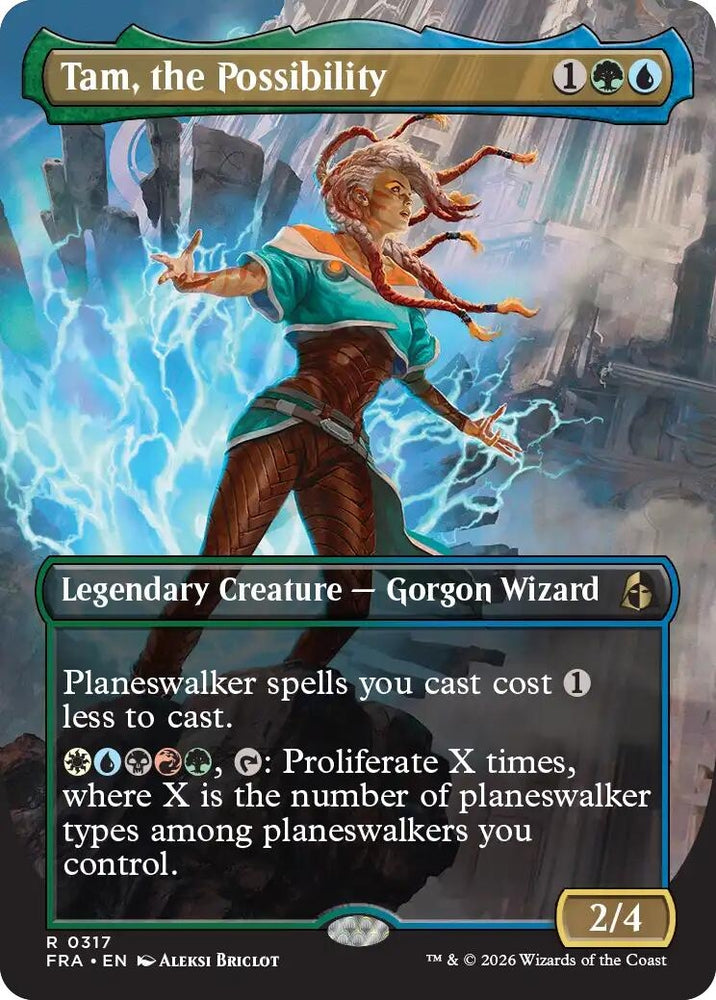 Image for Tam, the Possibility (Borderless) (317) [Reality Fracture] (FRA) - Magic: The Gathering