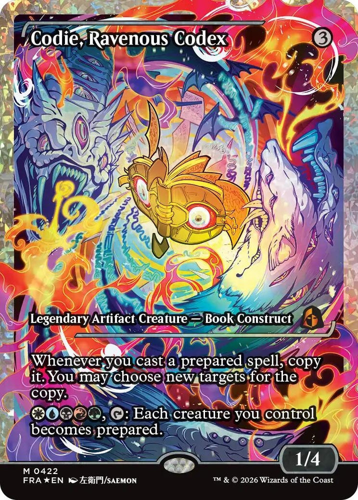 Image for Codie, Ravenous Codex (Showcase) (Fracture Foil) (422) [Reality Fracture] (FRA) - Magic: The Gathering