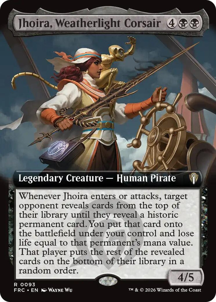 Image for Jhoira, Weatherlight Corsair (Extended Art) [Commander: Reality Fracture] (FRC) - Magic: The Gathering