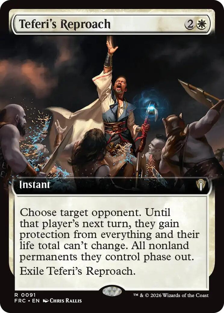 Image for Teferi's Reproach (Extended Art) [Commander: Reality Fracture] (FRC) - Magic: The Gathering