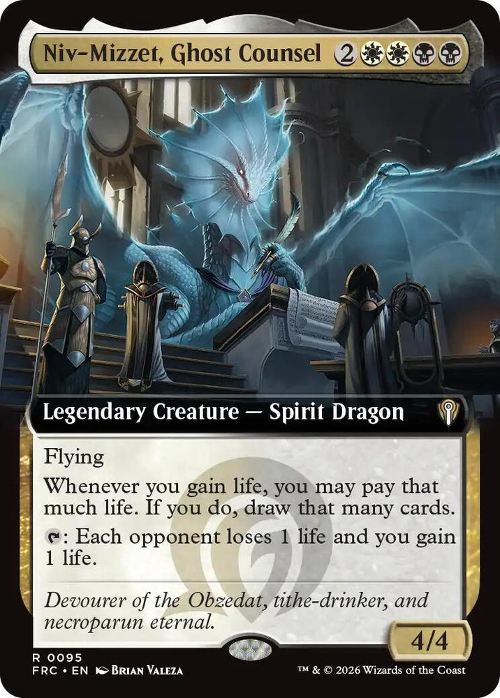 Image for Niv-Mizzet, Ghost Counsel (Extended Art) [Commander: Reality Fracture] (FRC) - Magic: The Gathering