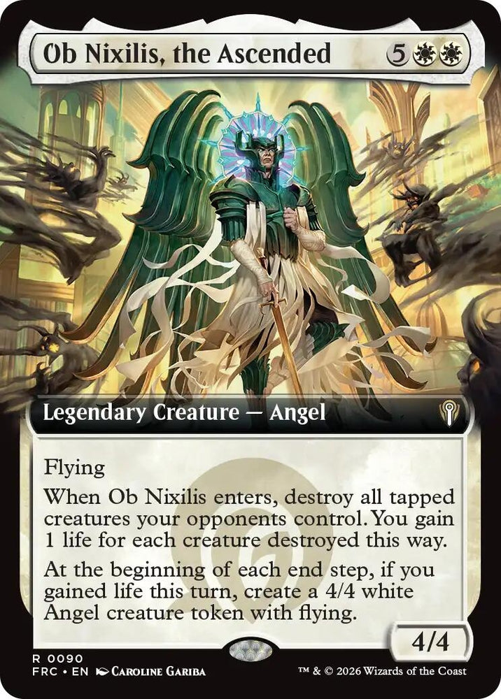 Image for Ob Nixilis, the Ascended (Extended Art) [Commander: Reality Fracture] (FRC) - Magic: The Gathering