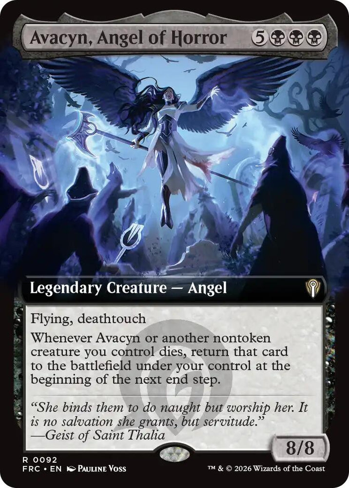 Image for Avacyn, Angel of Horror (Extended Art) [Commander: Reality Fracture] (FRC) - Magic: The Gathering