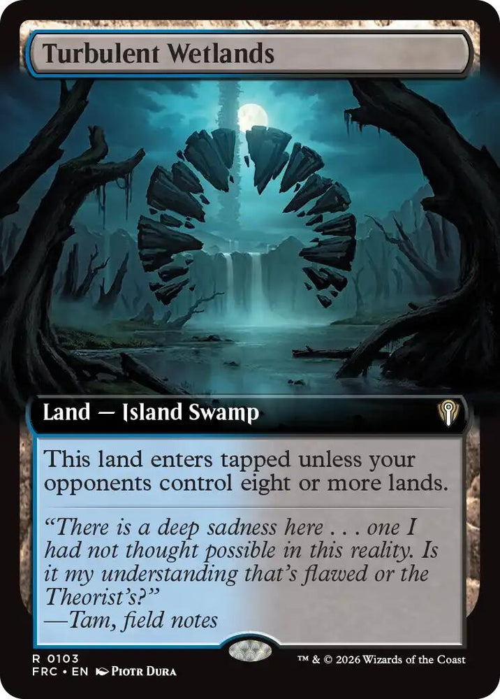 Image for Turbulent Wetlands (Extended Art) [Commander: Reality Fracture] (FRC) - Magic: The Gathering