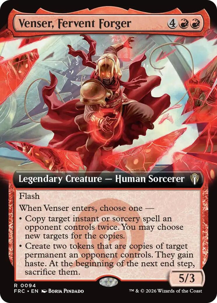 Image for Venser, Fervent Forger (Extended Art) [Commander: Reality Fracture] (FRC) - Magic: The Gathering