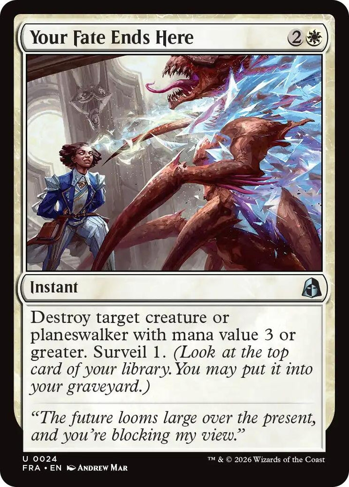 Image for Your Fate Ends Here (24) [Reality Fracture] (FRA) - Magic: The Gathering