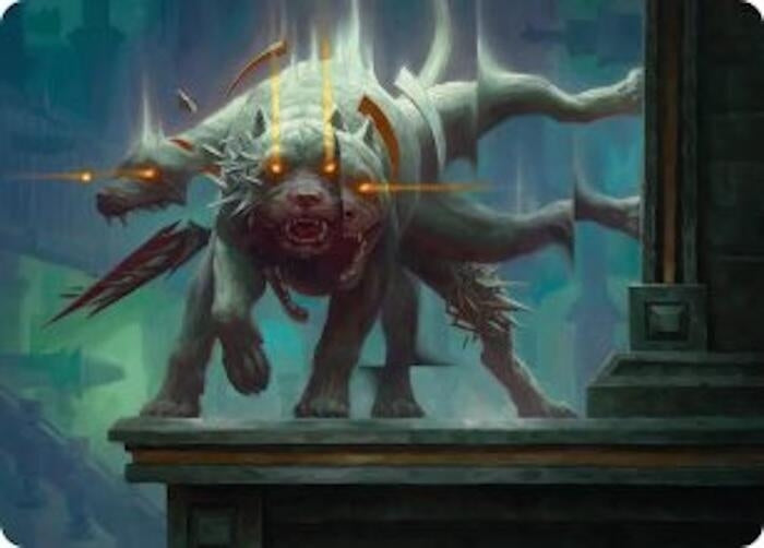 Image for Flickering Hound Art Card (2/54) [Art Series: Reality Fracture] (ASFRA) - Magic: The Gathering