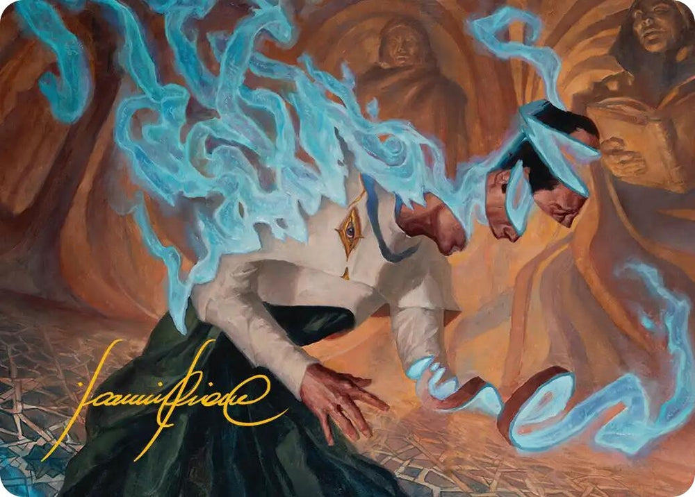 Image for Unsummon Art Card (Gold-Stamped Signature) [Art Series: Reality Fracture] (ASFRA) - Magic: The Gathering