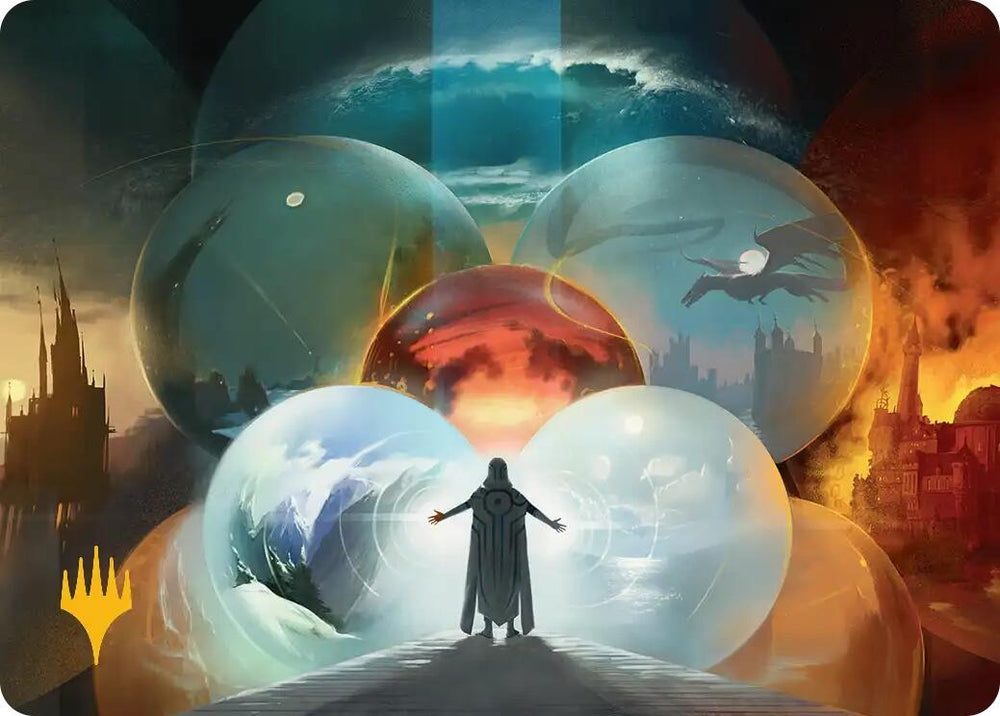 Image for Jace's Machinations Art Card (Gold-Stamped) [Art Series: Reality Fracture] (ASFRA) - Magic: The Gathering