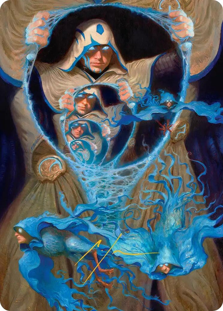 Image for The Theorist, Jace Beleren Art Card (Gold-Stamped Signature) [Art Series: Reality Fracture] (ASFRA) - Magic: The Gathering