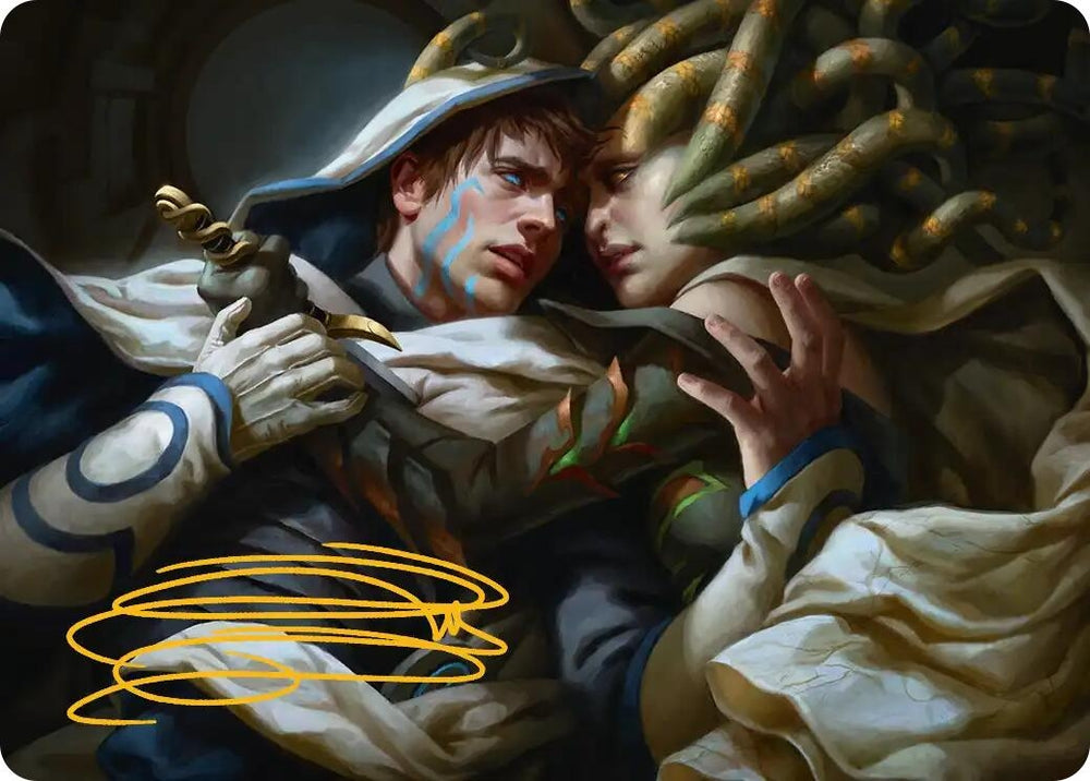 Image for Vraska's Final Mercy Art Card (Gold-Stamped Signature) [Art Series: Reality Fracture] (ASFRA) - Magic: The Gathering