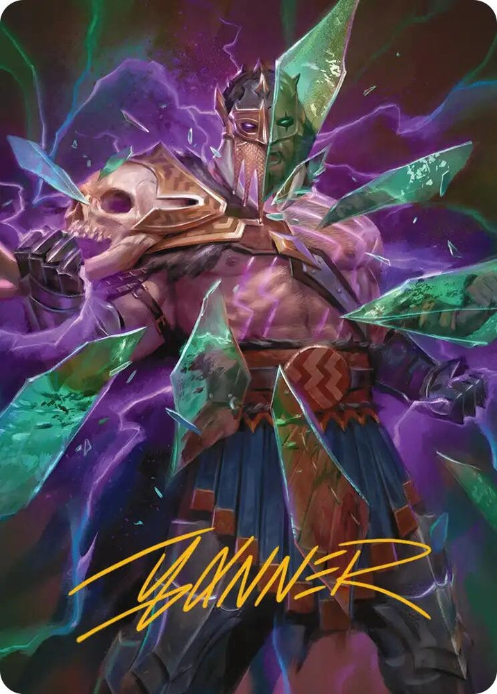 Image for Rise of the Deathbringer Art Card (Gold-Stamped Signature) [Art Series: Reality Fracture] (ASFRA) - Magic: The Gathering