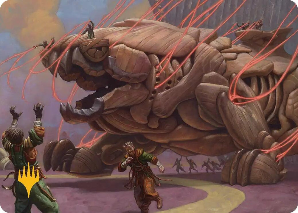 Image for Craterclaw Colossus Art Card (Gold-Stamped) [Art Series: Reality Fracture] (ASFRA) - Magic: The Gathering