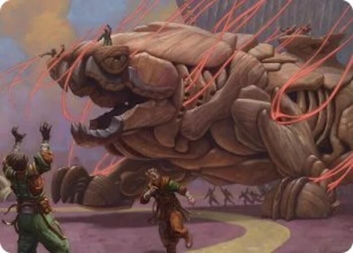 Image for Craterclaw Colossus Art Card [Art Series: Reality Fracture] (ASFRA) - Magic: The Gathering