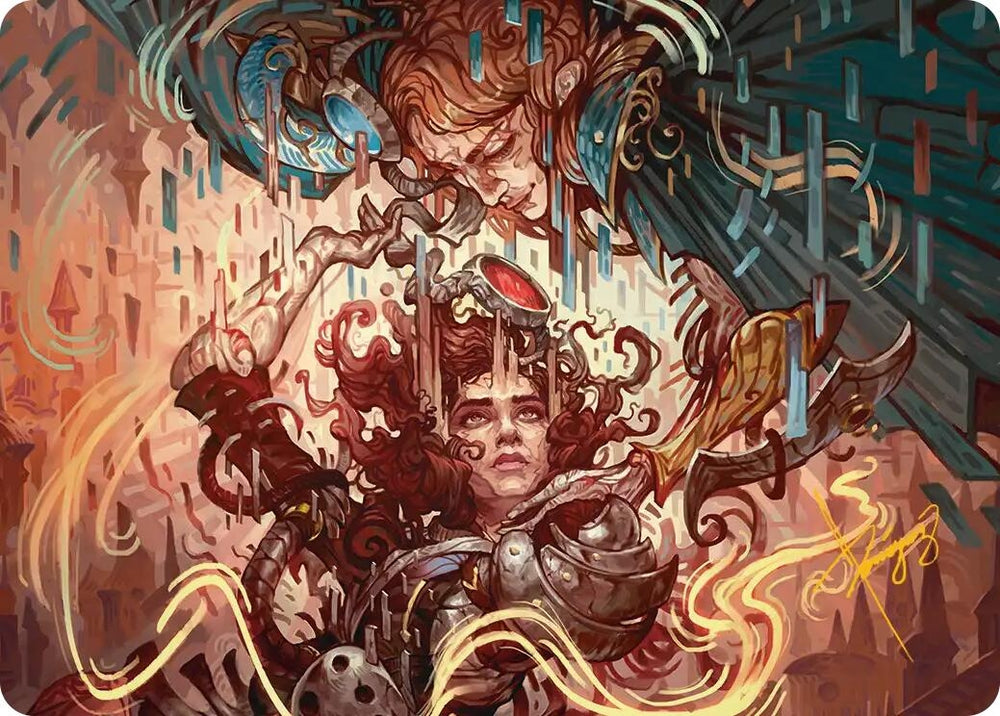 Image for Identity Echo Art Card (Gold-Stamped Signature) [Art Series: Reality Fracture] (ASFRA) - Magic: The Gathering