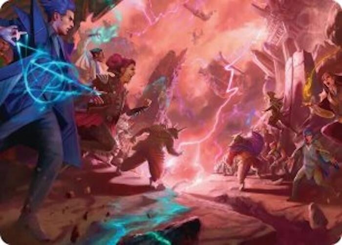 Image for Violent Echoes Art Card [Art Series: Reality Fracture] (ASFRA) - Magic: The Gathering