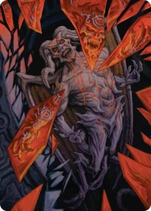Image for Curse-Marred Demon Art Card [Art Series: Reality Fracture] (ASFRA) - Magic: The Gathering