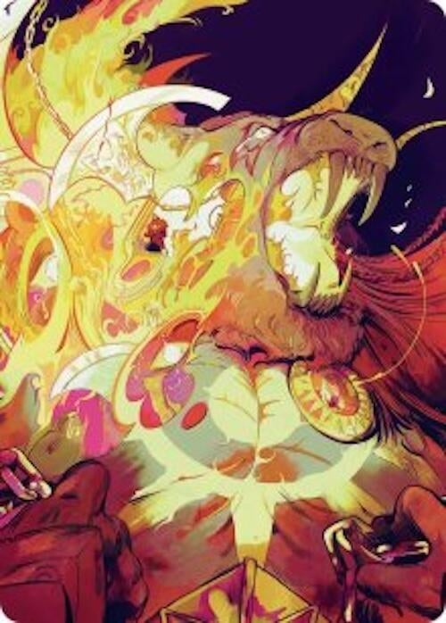 Image for Ajani's Anguish Art Card [Art Series: Reality Fracture] (ASFRA) - Magic: The Gathering