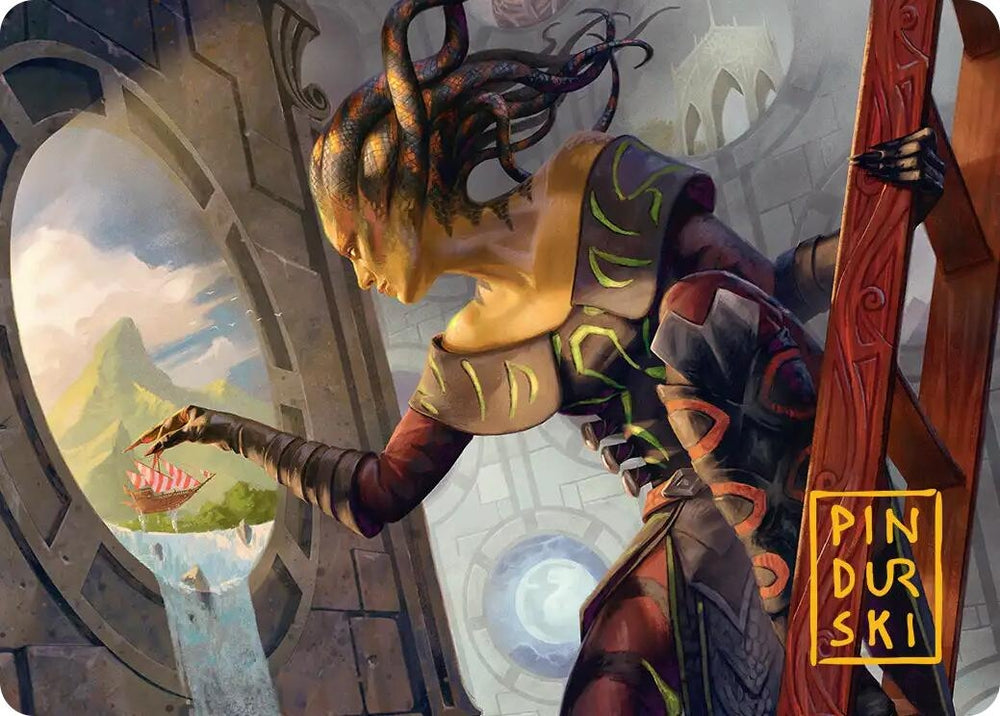 Image for Something Worth Saving Art Card (Gold-Stamped Signature) [Art Series: Reality Fracture] (ASFRA) - Magic: The Gathering
