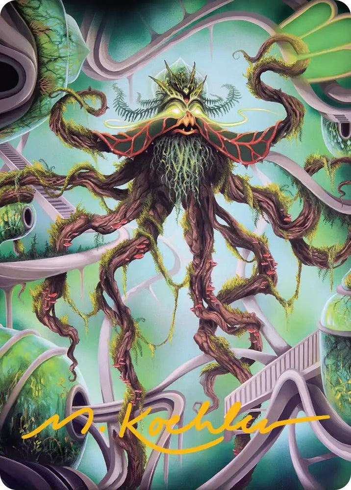 Image for Verdant Kraken Art Card (Gold-Stamped Signature) [Art Series: Reality Fracture] (ASFRA) - Magic: The Gathering