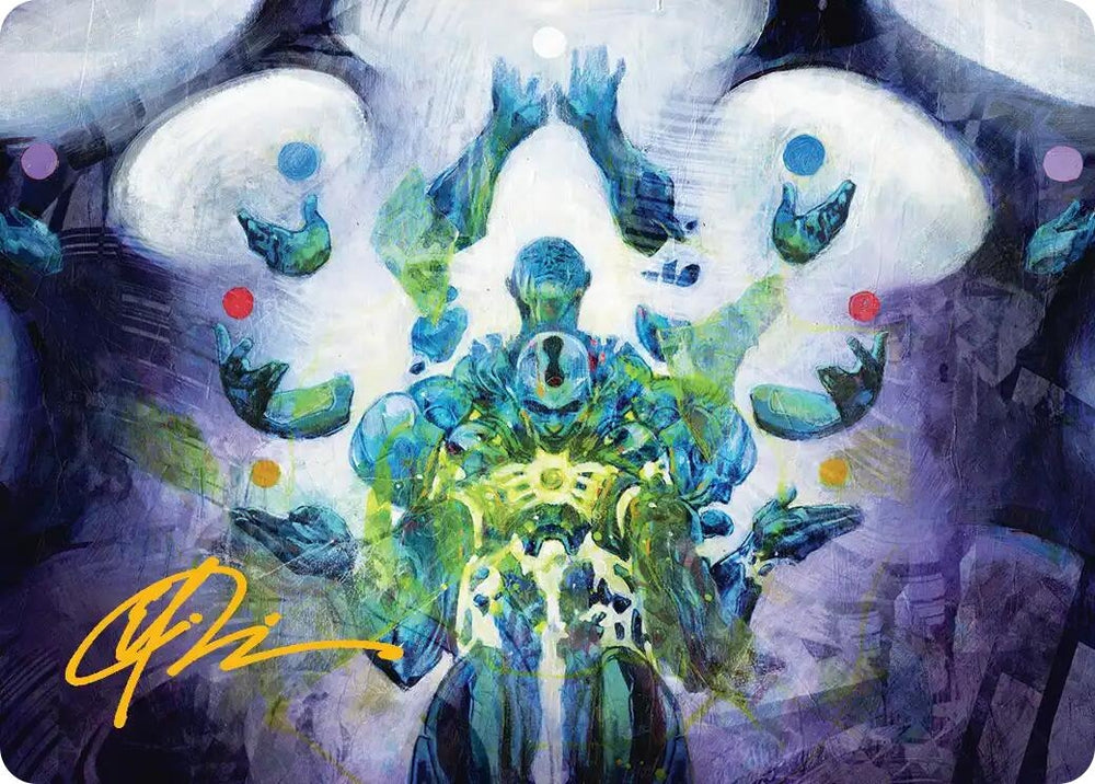 Image for Avatar of Burgeoning Echoes Art Card (Gold-Stamped Signature) [Art Series: Reality Fracture] (ASFRA) - Magic: The Gathering