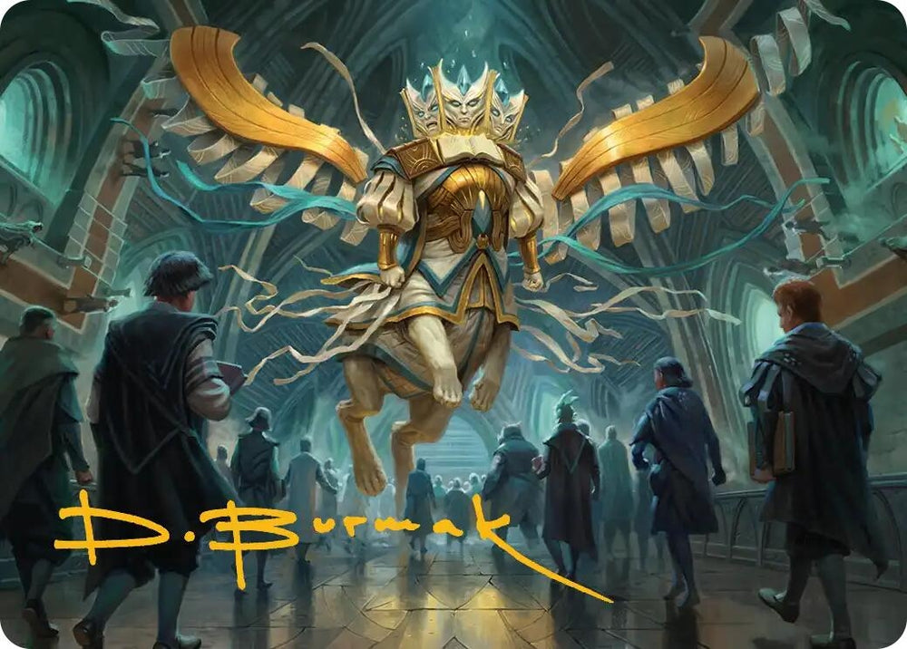 Image for Denzilore Fatehold Art Card (Gold-Stamped Signature) [Art Series: Reality Fracture] (ASFRA) - Magic: The Gathering