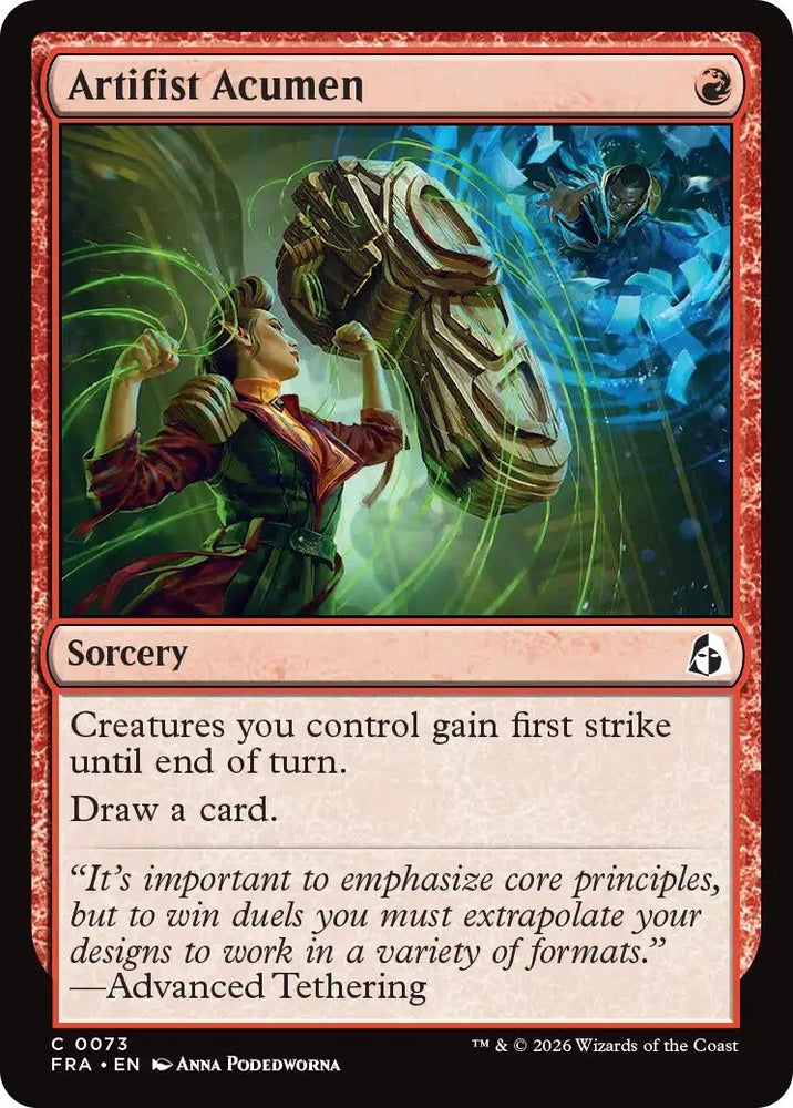 Image for Artifist Acumen (73) [Reality Fracture] (FRA) - Magic: The Gathering