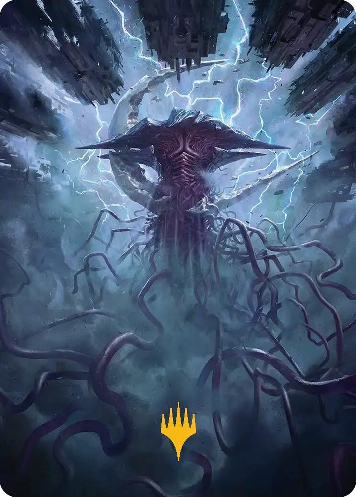 Image for Emrakul, the Exigent Doom Art Card (Gold-Stamped) [Art Series: Reality Fracture] (ASFRA) - Magic: The Gathering