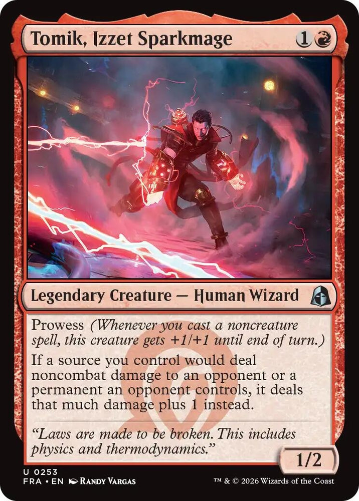 Image for Tomik, Izzet Sparkmage (253) [Reality Fracture] (FRA) - Magic: The Gathering