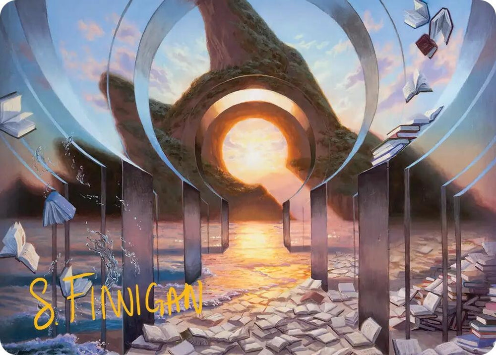 Image for Deserted Beach Art Card (Gold-Stamped Signature) [Art Series: Reality Fracture] (ASFRA) - Magic: The Gathering