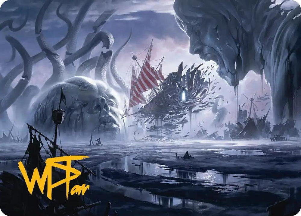 Image for Shipwreck Marsh Art Card (Gold-Stamped Signature) [Art Series: Reality Fracture] (ASFRA) - Magic: The Gathering