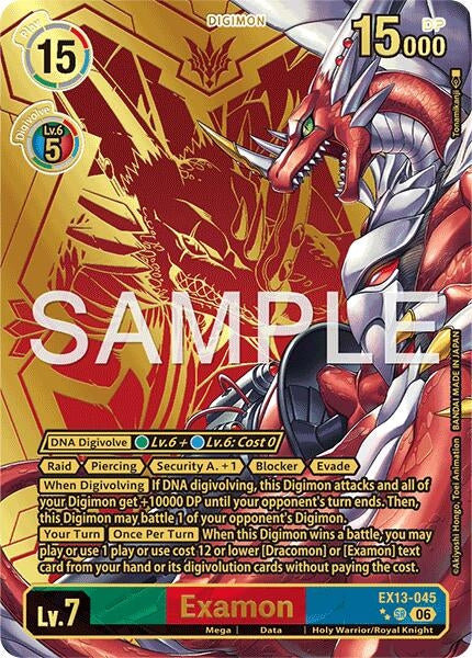 Image for Examon (Rare Pull) [Chivalrous XIII] (EX-13) - Digimon Card Game