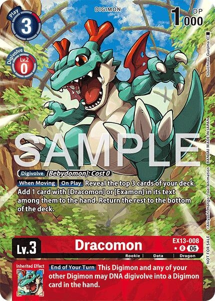 Image for Dracomon (Extended Art) [Chivalrous XIII] (EX-13) - Digimon Card Game