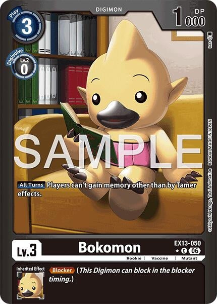 Image for Bokomon (Limited Foil) [Chivalrous XIII] (EX-13) - Digimon Card Game