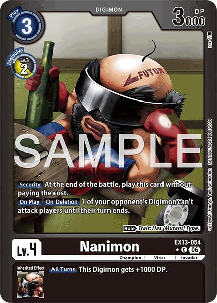 Image for Nanimon (Limited Foil) [Chivalrous XIII] (EX-13) - Digimon Card Game