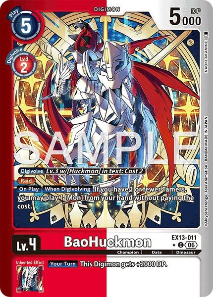 Image for BaoHuckmon (Limited Foil) [Chivalrous XIII] (EX-13) - Digimon Card Game