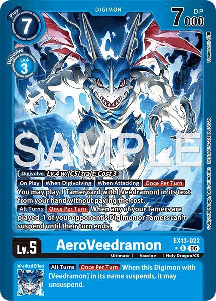 Image for AeroVeedramon (Limited Foil) [Chivalrous XIII] (EX-13) - Digimon Card Game