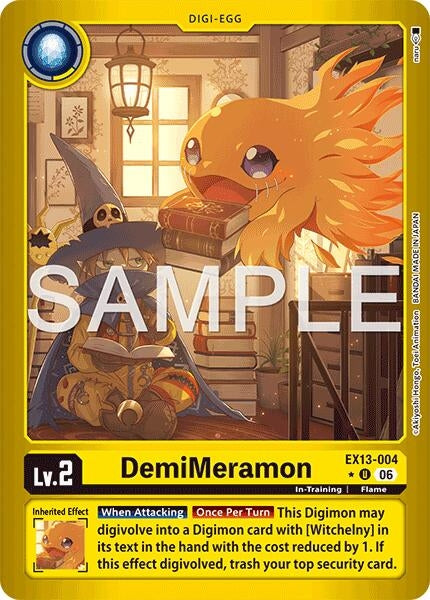 Image for DemiMeramon (Limited Foil) [Chivalrous XIII] (EX-13) - Digimon Card Game