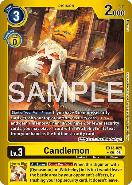 Image for Candlemon (Limited Foil) [Chivalrous XIII] (EX-13) - Digimon Card Game