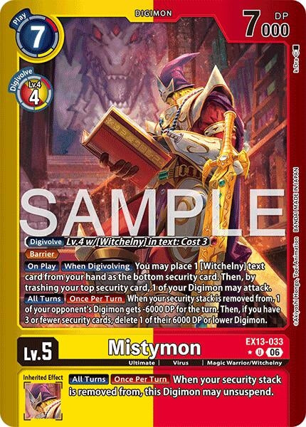 Image for Mistymon (Limited Foil) [Chivalrous XIII] (EX-13) - Digimon Card Game