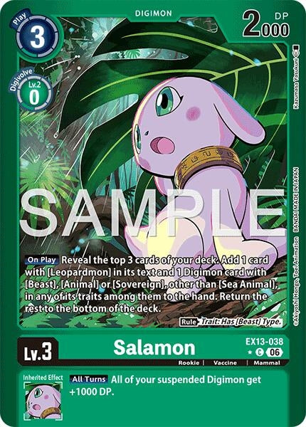 Image for Salamon (Limited Foil) [Chivalrous XIII] (EX-13) - Digimon Card Game