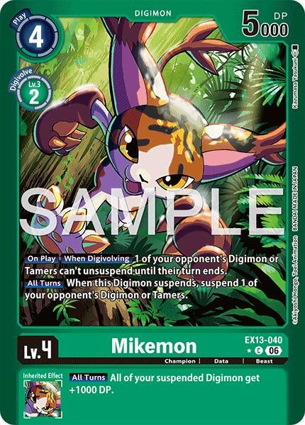 Image for Mikemon (Limited Foil) [Chivalrous XIII] (EX-13) - Digimon Card Game