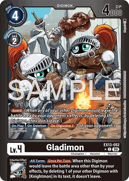 Image for Gladimon (Limited Foil) [Chivalrous XIII] (EX-13) - Digimon Card Game