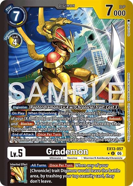 Image for Grademon (Limited Foil) [Chivalrous XIII] (EX-13) - Digimon Card Game