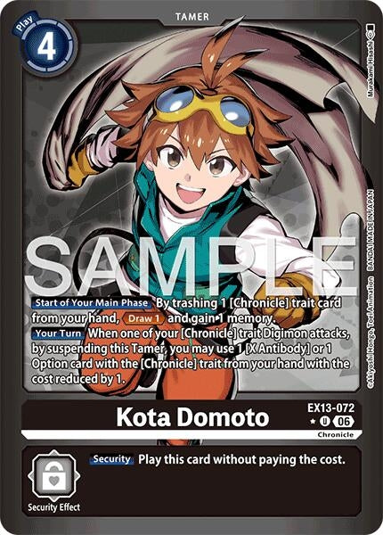 Image for Kota Domoto (Limited Foil) [Chivalrous XIII] (EX-13) - Digimon Card Game