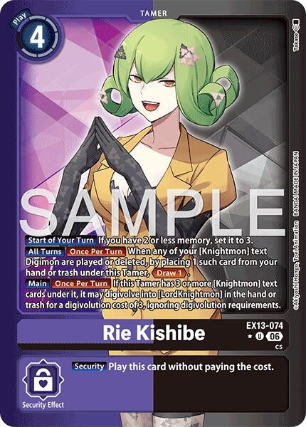 Image for Rie Kishibe (Alternate Art) [Chivalrous XIII] (EX-13) - Digimon Card Game
