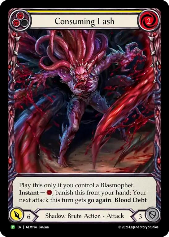 Image for Consuming Lash [GEM Pack 6] (GEM) - Flesh and Blood TCG