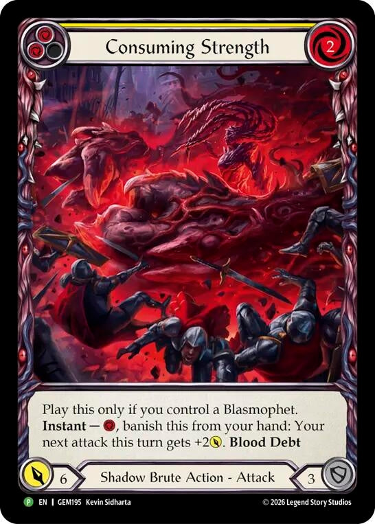 Image for Consuming Strength [GEM Pack 6] (GEM) - Flesh and Blood TCG