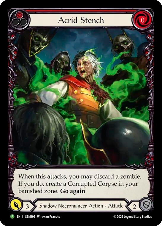 Image for Acrid Stench [GEM Pack 6] (GEM) - Flesh and Blood TCG