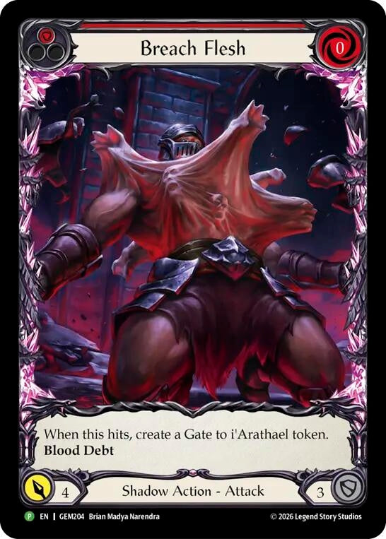 Image for Breach Flesh [GEM Pack 6] (GEM) - Flesh and Blood TCG